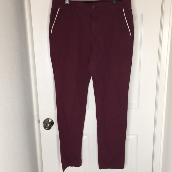 Forever 21 Men’s Burgundy Pants size 33 NWT - Picture 1 of 10